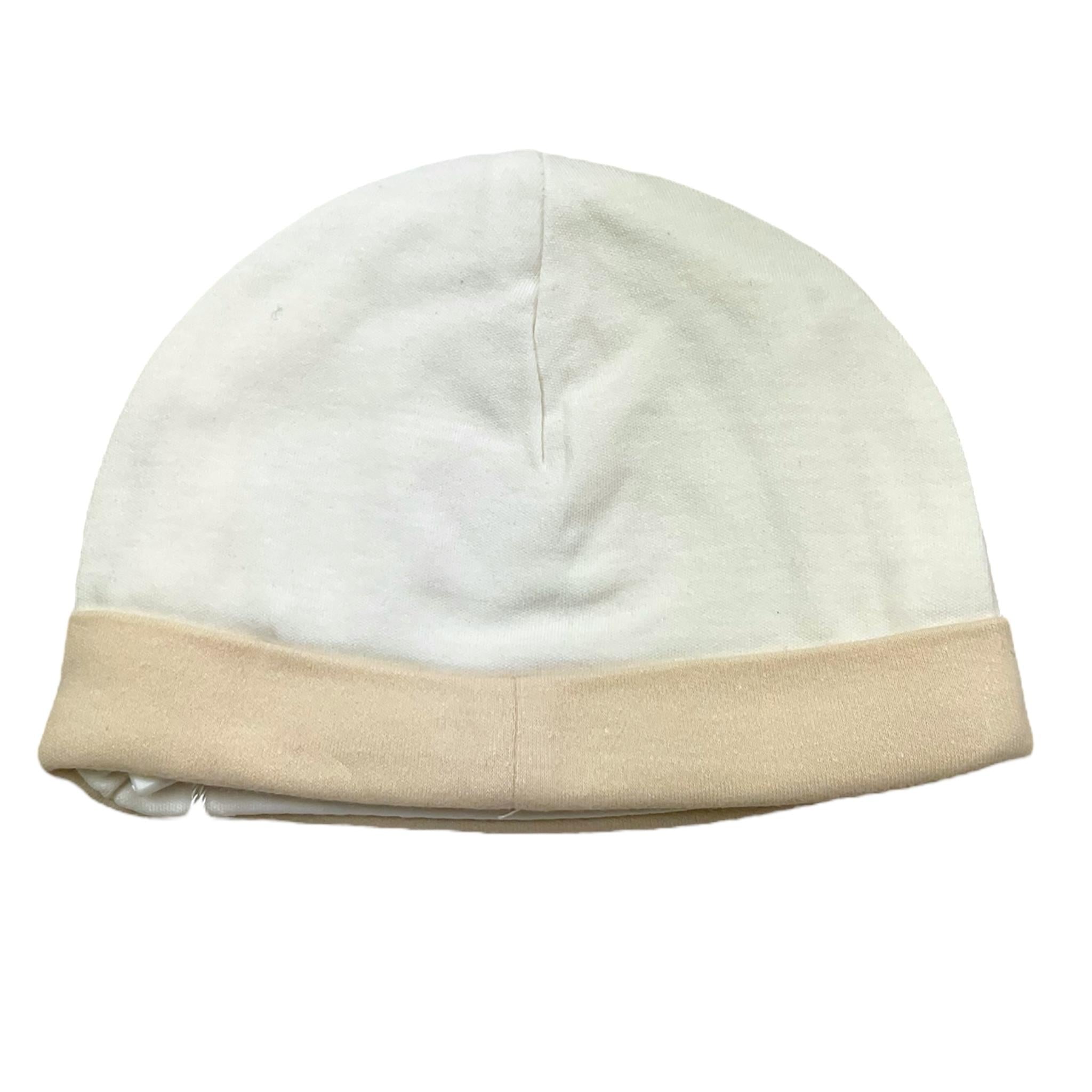 CHICCO cappello tinta unita Bianco/beige per Neonato 04239 BAINCO/BEIGE CHICCO