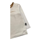 DANIELE ALESSANDRINI shirt girocollo tinta unita con stampa logo Bianco per Neonato 1291M00030 BIANCO DANIELE ALESSANDRINI