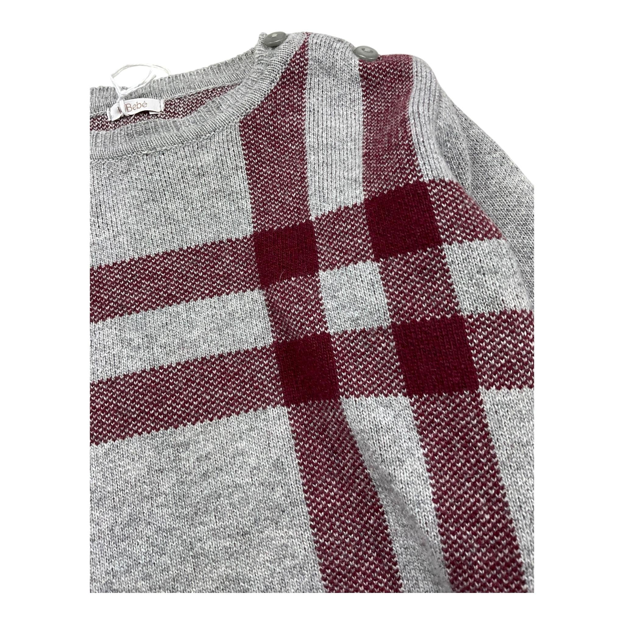 LE BEBE' maglia tinta unita con fantasia Grigio per Neonato LBB5149 GRIGIO LE BEBE'