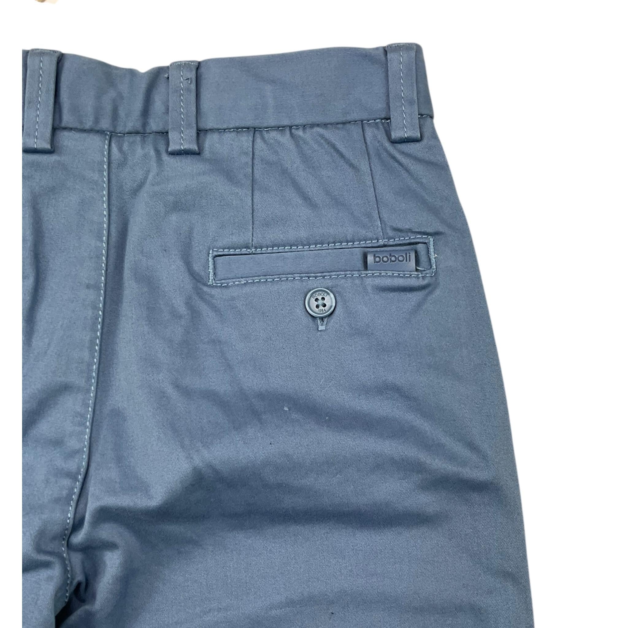 BOBOLI pantalone tinta unita con girovita regolabile Azzurro per Bambino 739054 AZZURRO BOBOLI
