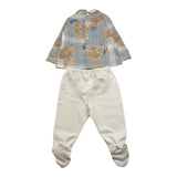 LE BEBE' completo 2pz shirt-ghettina Azzurro per Neonato LBB3723 AZZURRO LE BEBE'