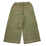 LOUISE MISHA pantalone tinta unita modello a palazzo Verde per Bambina GRIW24P0154 VERDE LOUISE MISHA