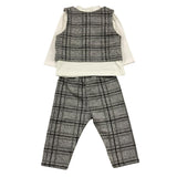 LALALU' completo 2 pezzi shirt-gilet-pantalone Grigio per Neonato CML32L GRIGIO LALALU'