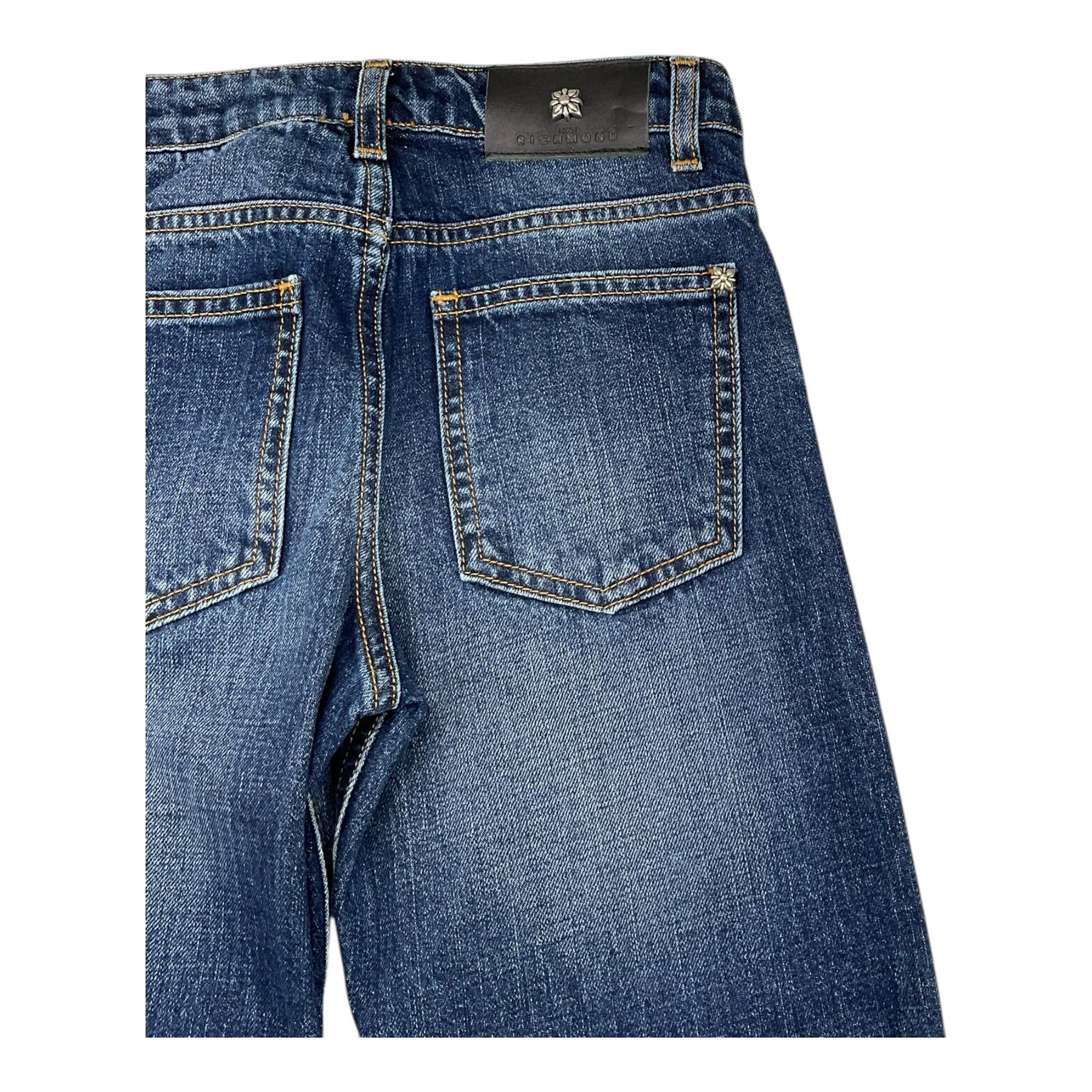 JOHN RICHMOND jeans tinta unita con girovita regolabile Blu per Bambino RBA25227JE BLU JOHN RICHMOND
