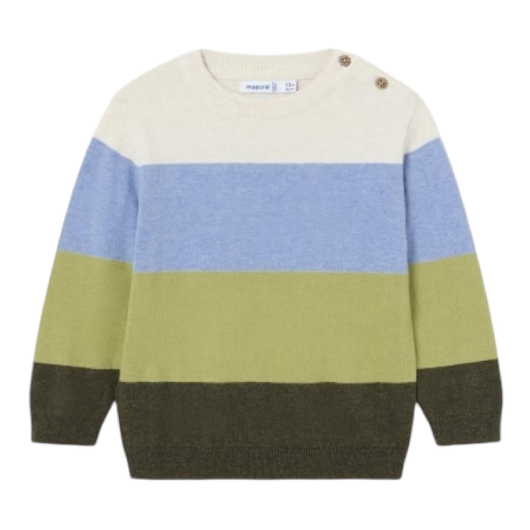 MAYORAL maglia tricolore con fantasia a righe Multicolor per Neonato 2315X MULTICOLOR MAYORAL