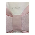 MINIMU' coperta bicolore con fiocco Bianco/rosa per Neonata P39100 BAINCO/ROSA MINIMU'