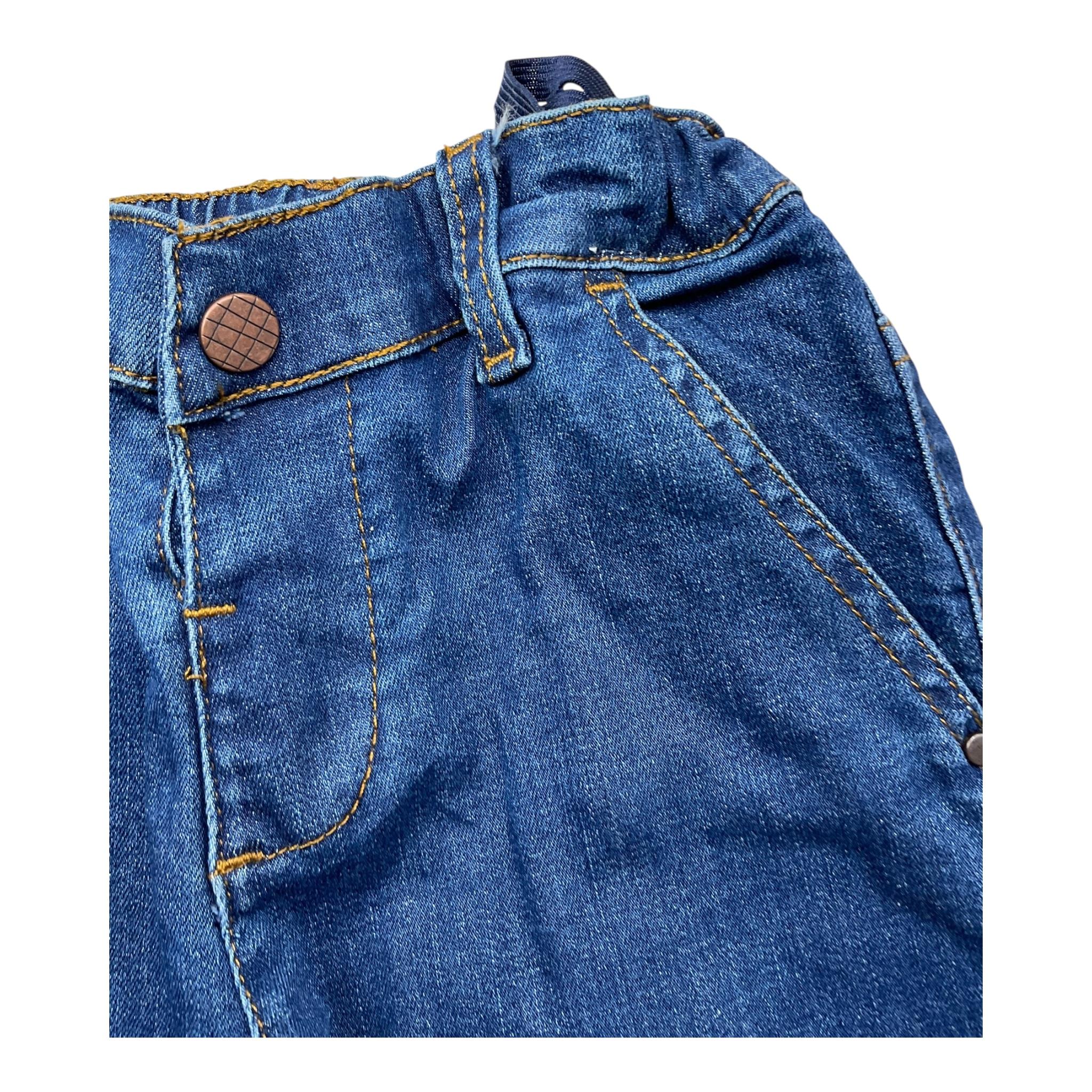 CARRE'MENT BEAU jeans tinta unita con girovita regolabile Blu per Neonato Y30268 BLU CARRE'MENT BEAU