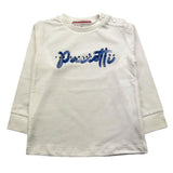 CESARE PACIOTTI shirt girocollo tinta unita con stampa Bianco per Neonato TSP5316BX BIANCO CESARE PACIOTTI
