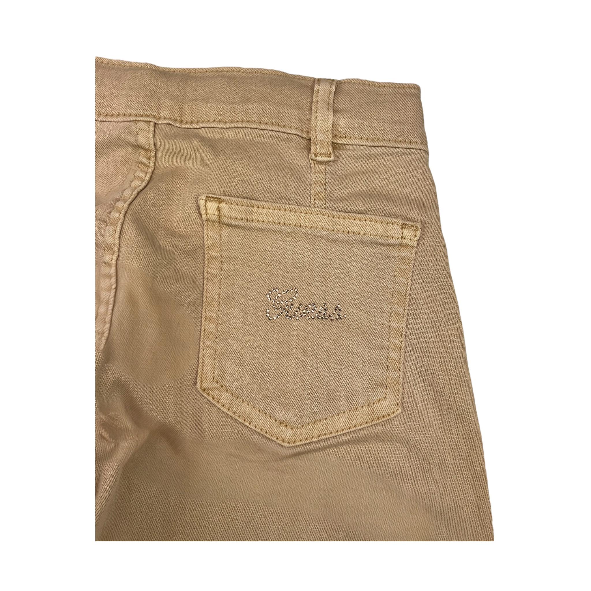 GUESS jeans tinta unita modello zampa Beige per Bambina J4Y806 BEIGE GUESS