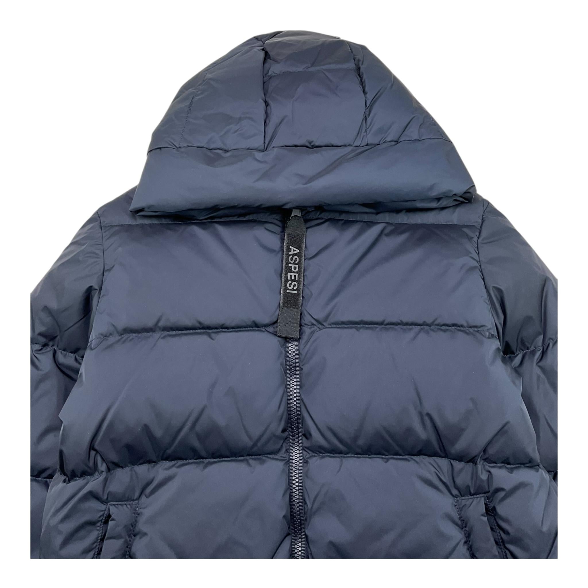 ASPESI giubbino tinta unita cn cappuccio Blu per Bambino F22003GMN0079 BLU ASPESI