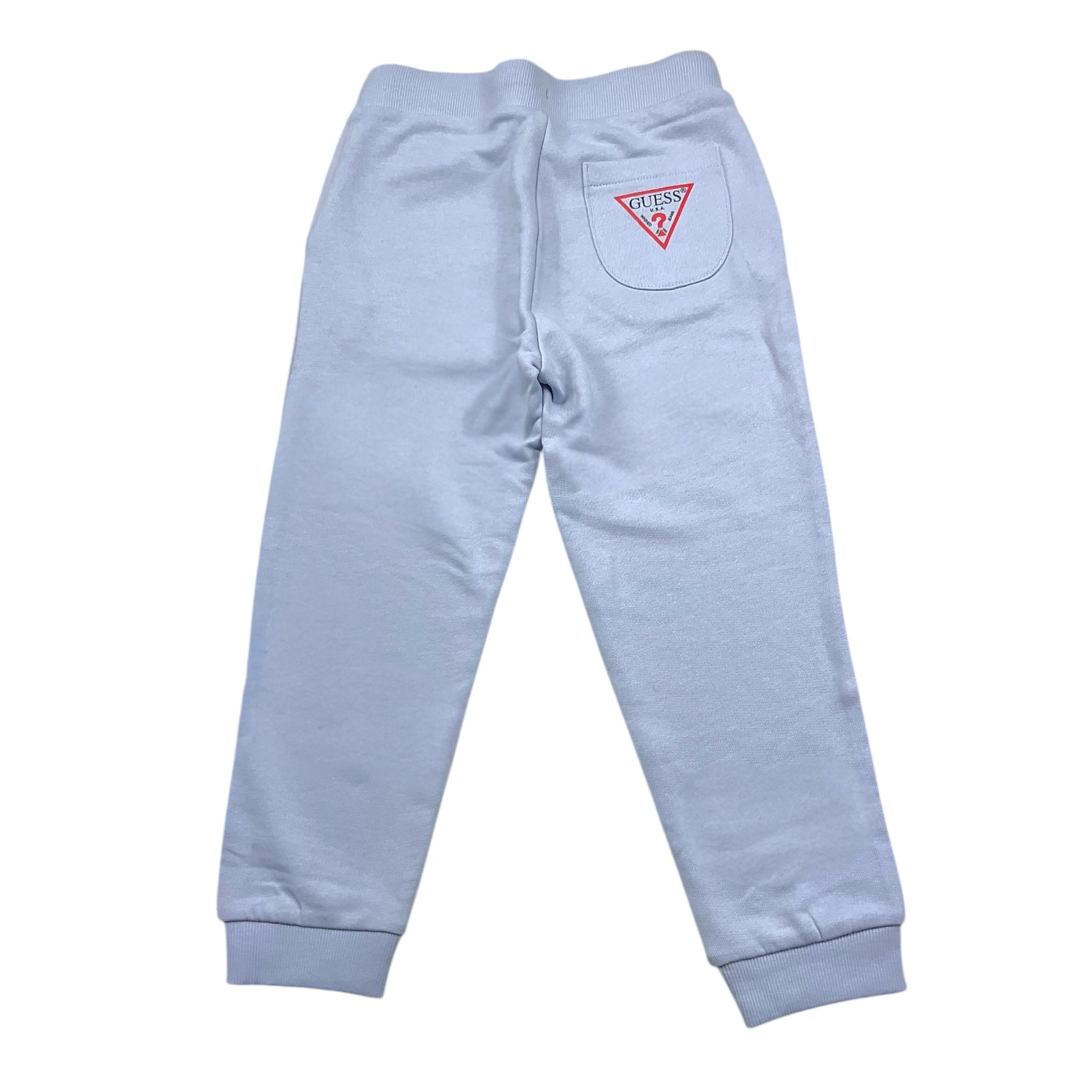GUESS pantalone modello tuta tinta unita con logo Azzurro per Bambino N93Q17KAUG0 AZZURRO GUESS