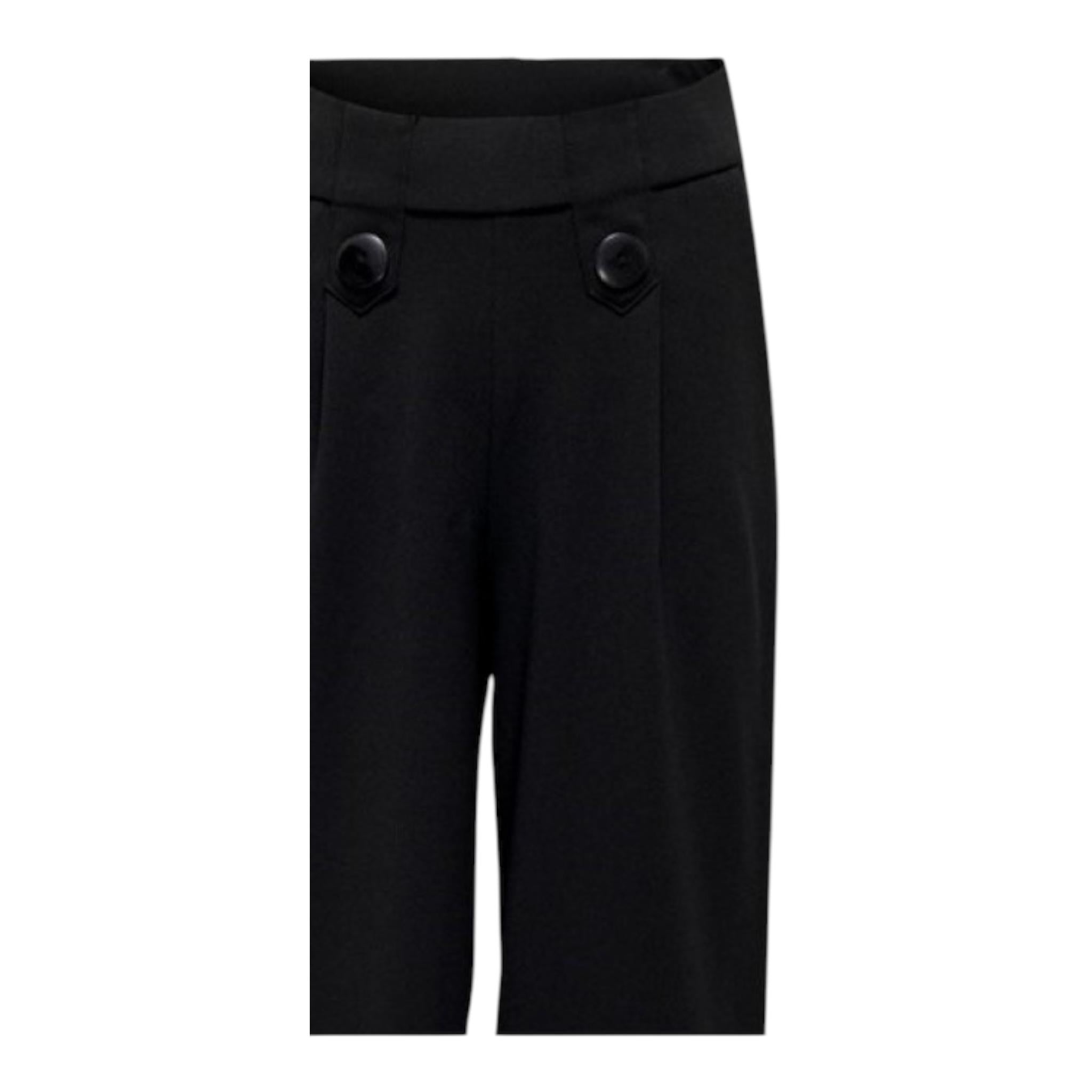 ONLY pantalone tinta unita modello a palazzo Nero per Bambina 15302374 NERO ONLY