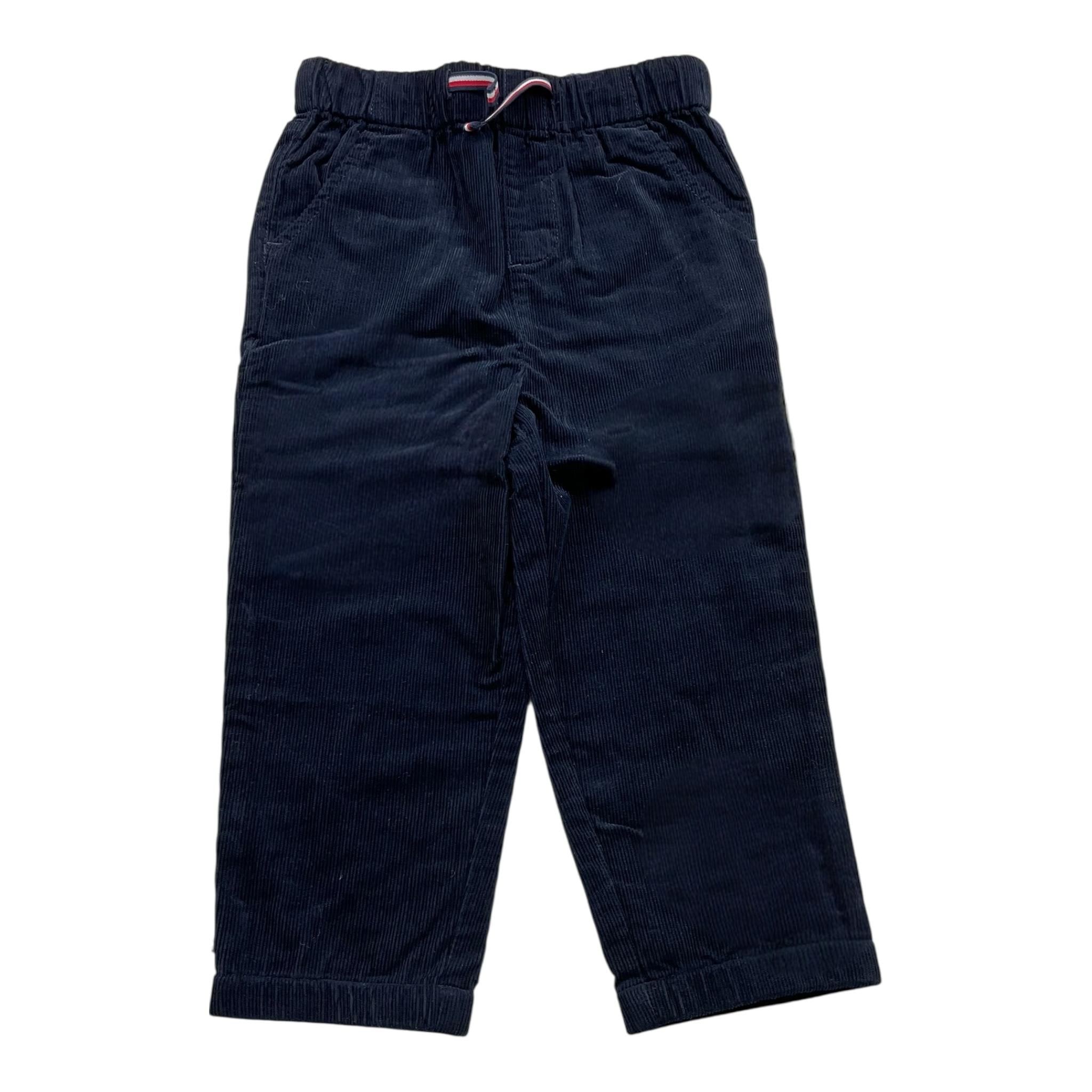 TOMMY HILFIGER pantalone tinta unita con elastico in vita Blu per Neonato KN0KN01905 BLU TOMMY HILFIGER