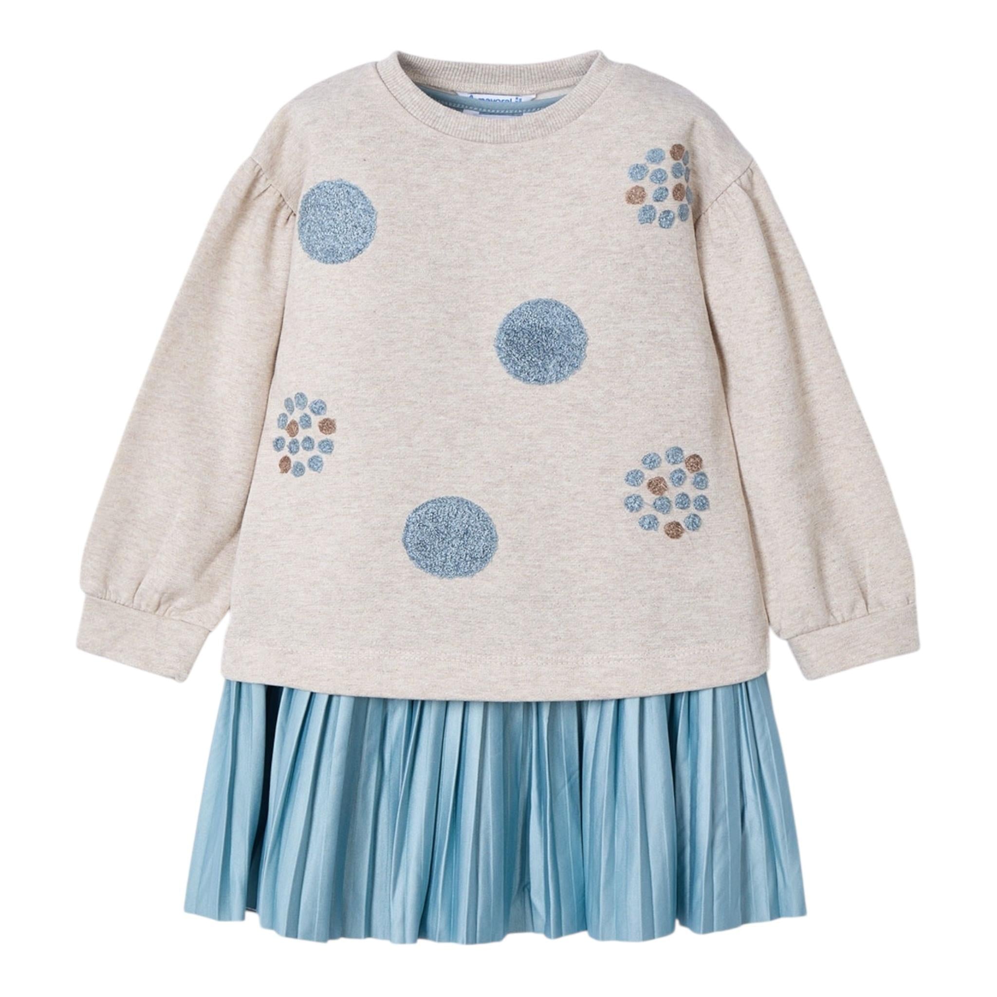 MAYORAL set maglia-abito bicolore Beige/azzurro per Bambina 4922 BEIGE/AZZURRO MAYORAL
