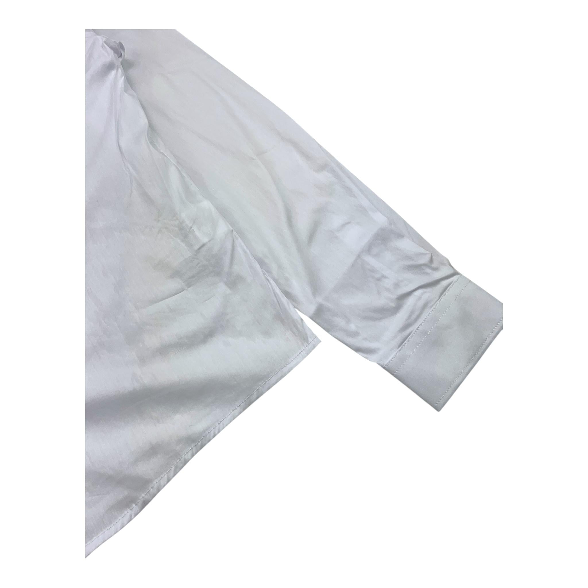 DANIELE ALESSANDRINI camicia tinta unita con colletto coreano Bianco per Bambino 1235C00079 BIANCO DANIELE ALESSANDRINI