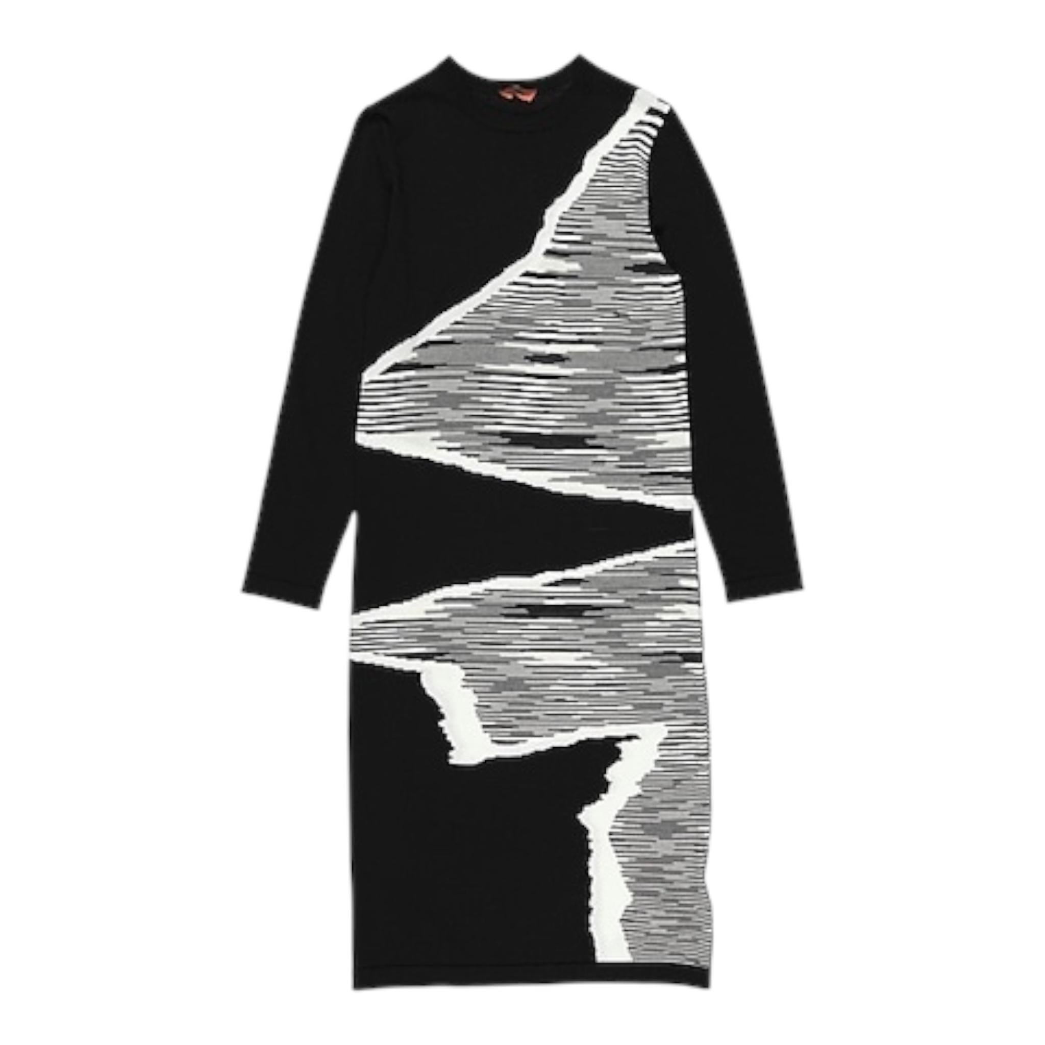 MISSONI abito tinta unita con fantasia Nero per Bambina MT1C10 NERO MISSONI