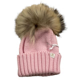 REGINA cappello tinta unita con pon pon Rosa per Bambina 30599 ROSA REGINA