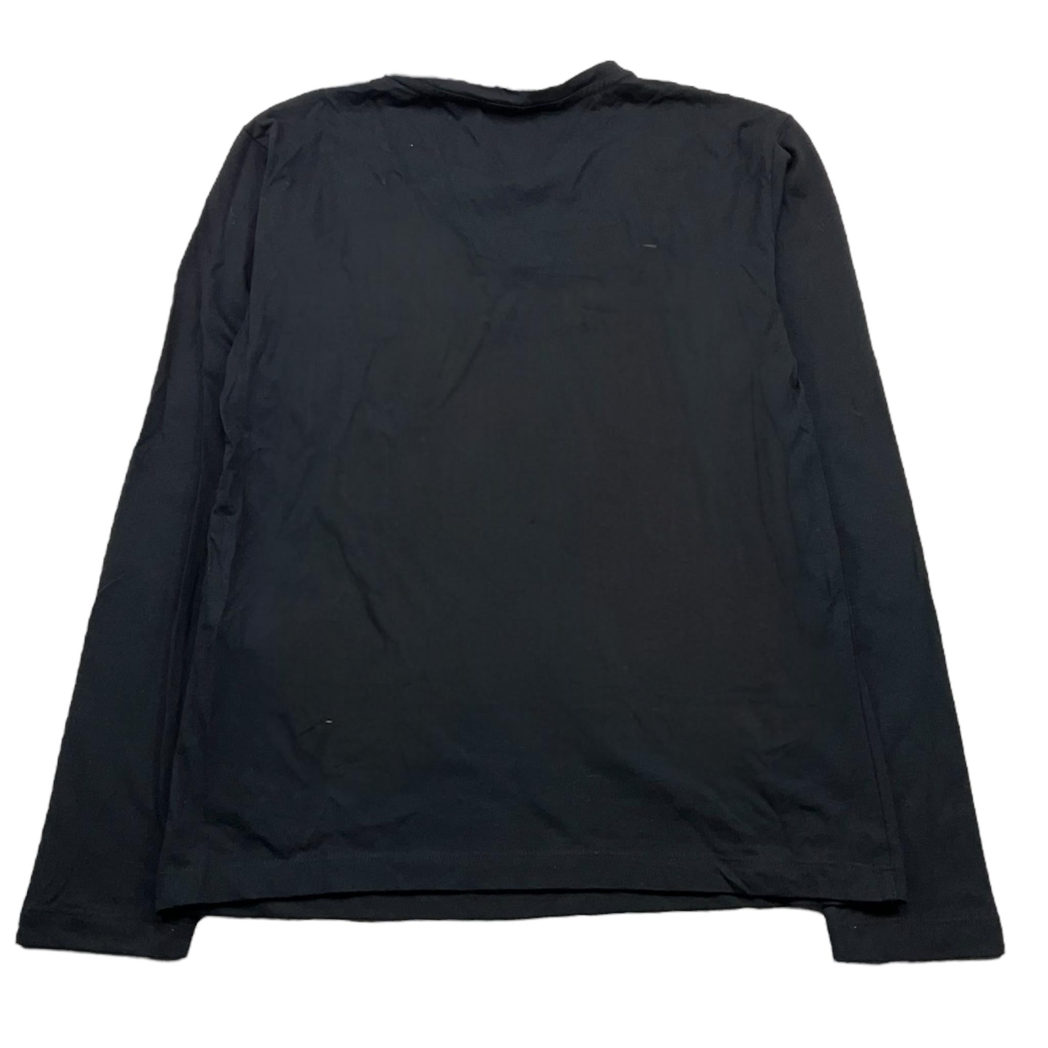 EMPORIO ARMANI shirt girocollo tinta unita con stampa logo brillantinata Nero per Bambina 6D3T17 NERO EMPORIO ARMANI