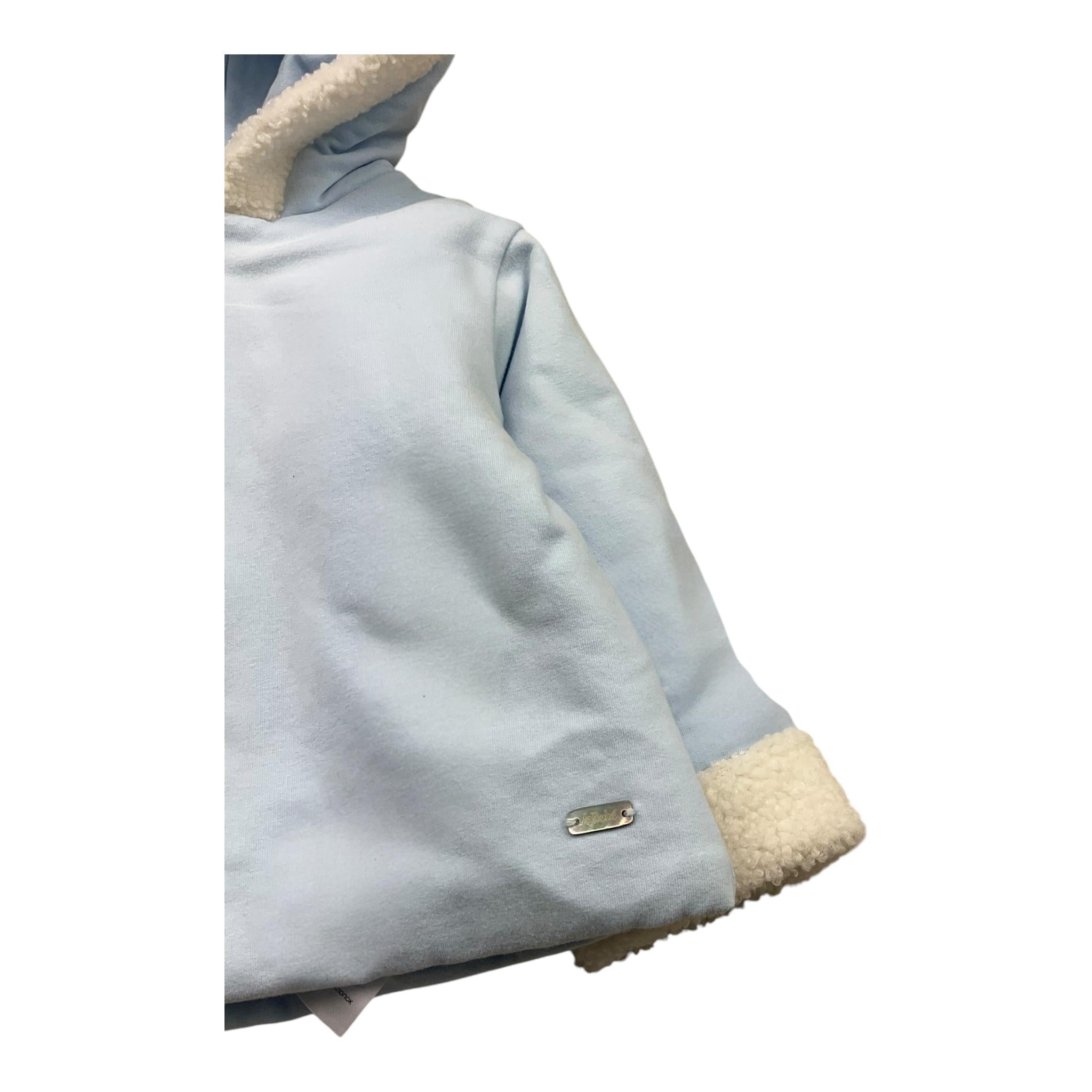 LE BEBE' cappotto tinta unita con cappuccio e lana interna Azzurro per Neonato LBB5605 AZZURRO LE BEBE'