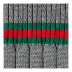 GUCCI abito mezza manica tinta unita con profili in contrasto Grigio per Neonata 790773 GRIGIO GUCCI