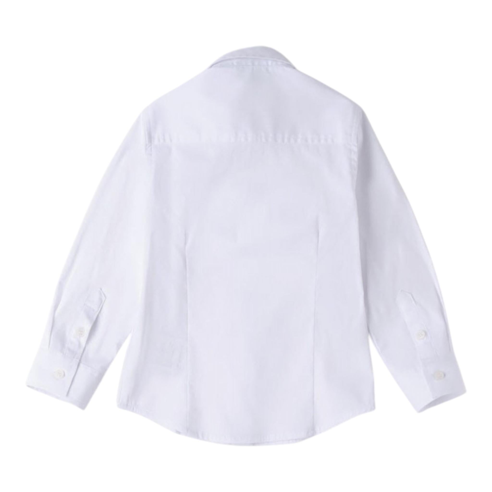 SARABANDA camicia tinta unita con bottoni Bianco per Bambino 06111 BIANCO SARABANDA