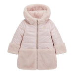 GUESS giubbino tinta unita reversibile con zip e cappuccio Rosa per Neonata K4BL02N ROSA GUESS
