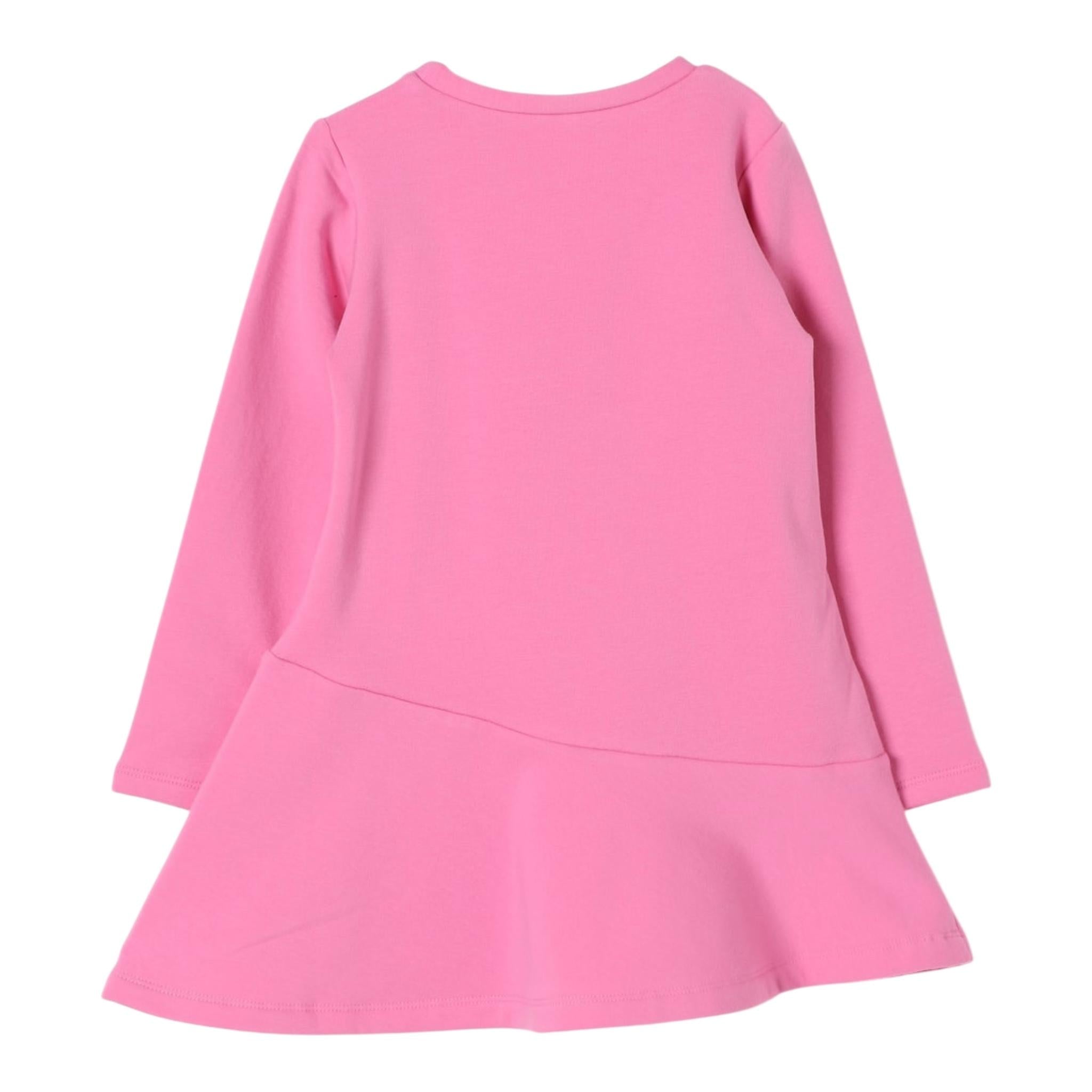 LIU JO abito modello felpa tinta unita con stampa Rosa per Bambina KF4023XXX ROSA LIU JO