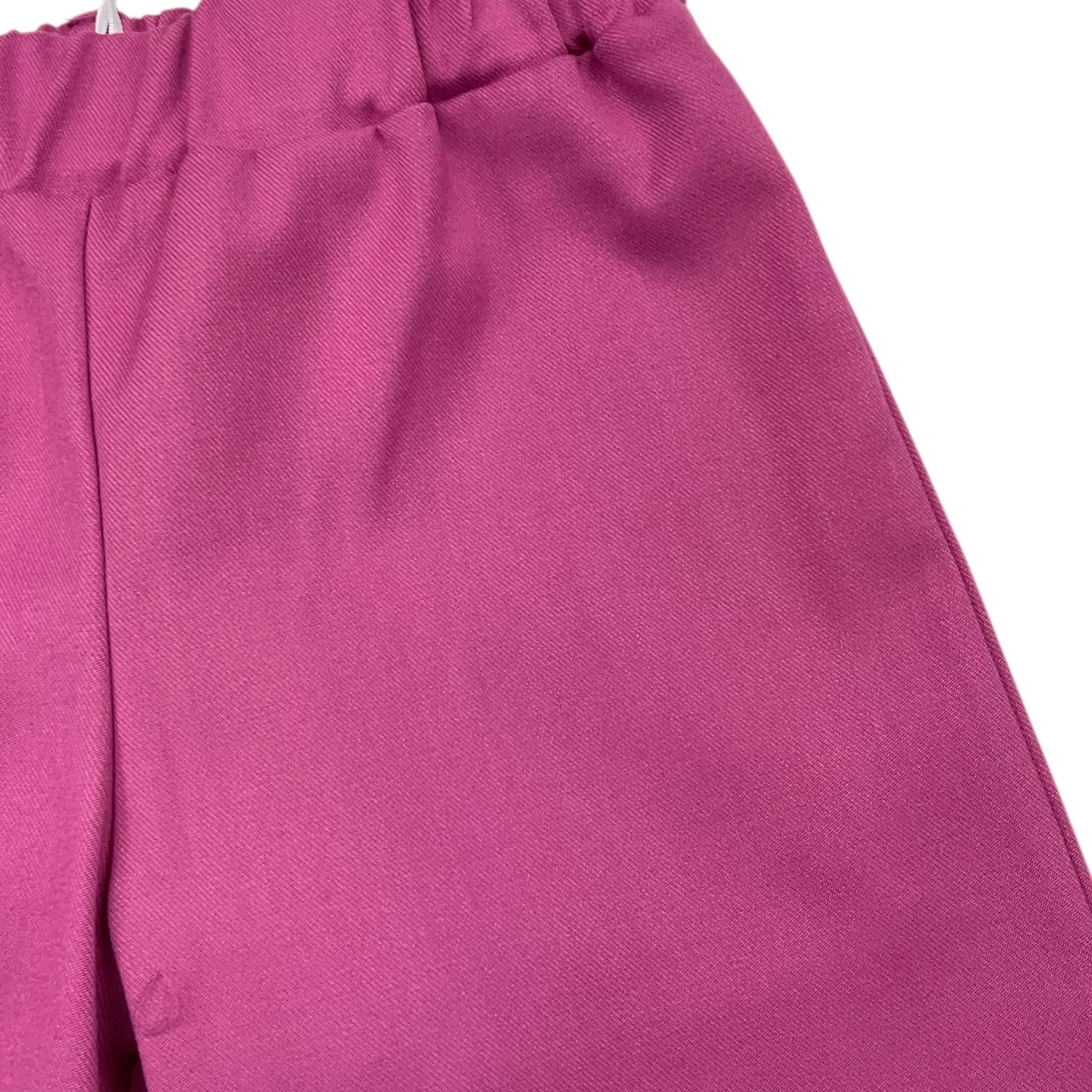 LIU JO pantalone tinta unita modello a palazzo Viola per Bambina KF3089 VIOLA LIU JO
