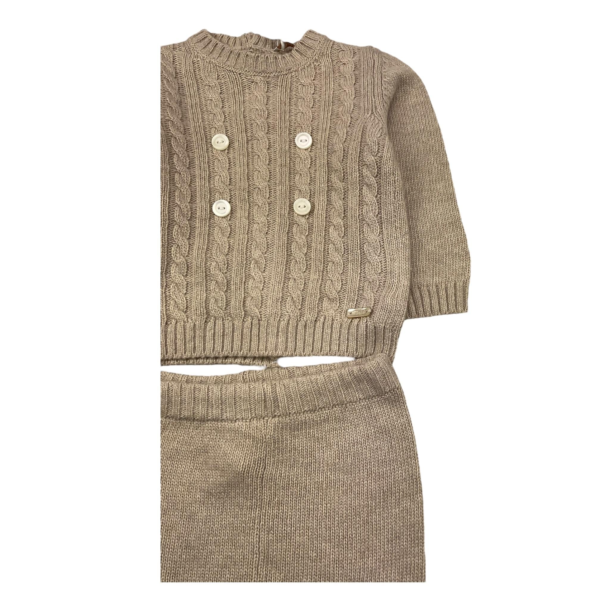 LE BEBE' completi 2 pezzi maglia-pantalone tinta unita Beige per Neonato LBB5058 BEIGE LE BEBE'