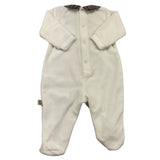 LALALU' tutina manica lunga in ciniglia con stampa in contrasto Bianco per Neonato TCL3N BIANCO LALALU'