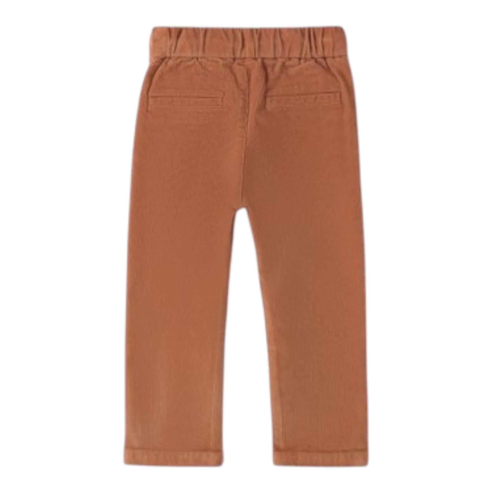 SARABANDA pantalone tinta unita in velluto Cammello per Bambino 0A169 CAMMELLO SARABANDA