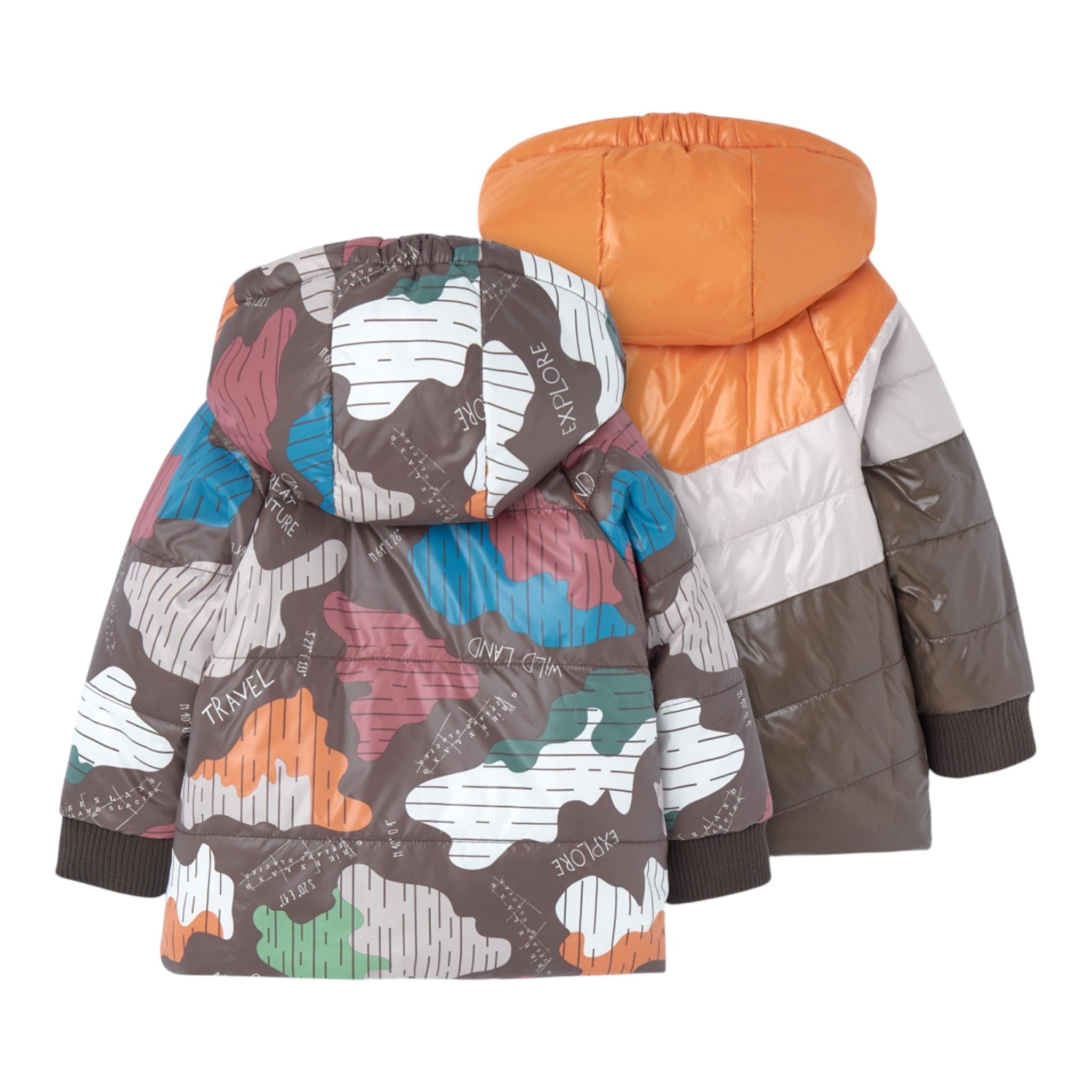 BOBOLI giubbino multicolor reversibile con zip e cappuccio Multicolor per Bambino 339173 MULTICOLOR BOBOLI