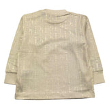 CESARE PACIOTTI shirt girocollo tinta unita con stampa Panna per Neonato TSP5351B PANNA CESARE PACIOTTI