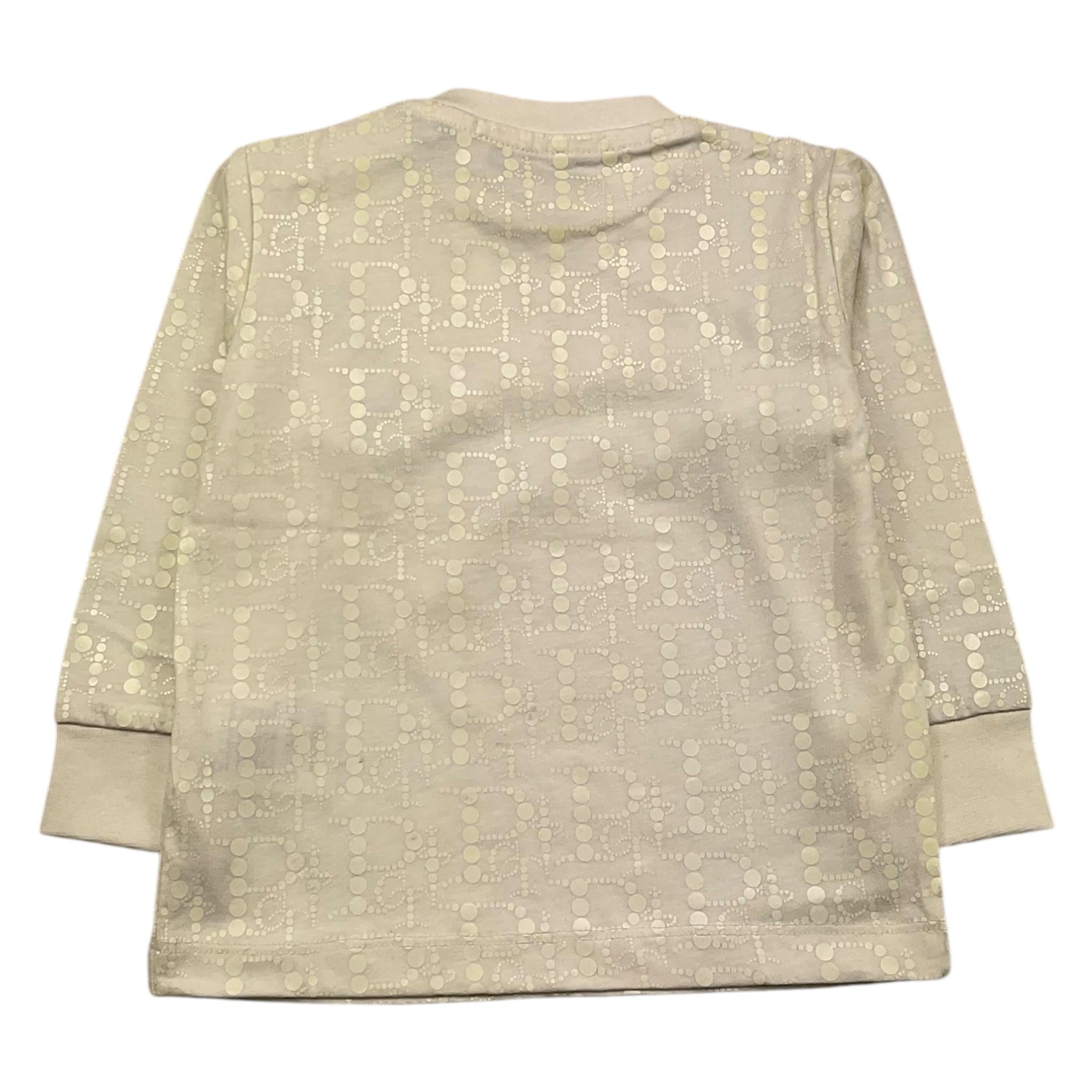 CESARE PACIOTTI shirt girocollo tinta unita con stampa Panna per Neonato TSP5351B PANNA CESARE PACIOTTI