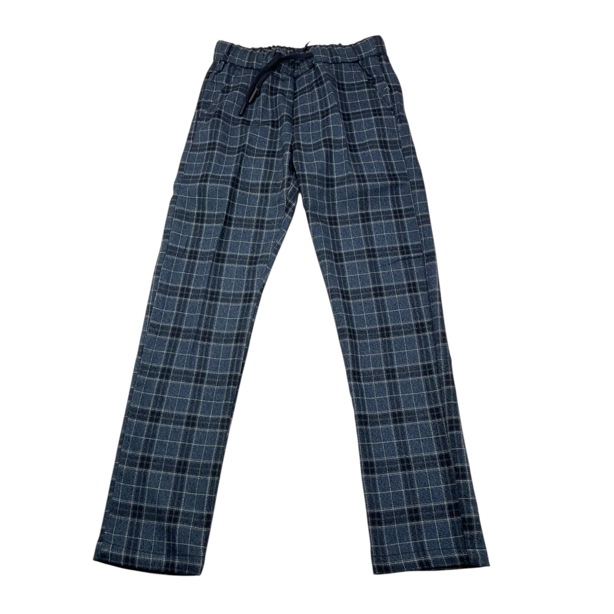 DRUMOHR pantalone tinta unita con fantasia a quadri Blu per Bambino W3TR64 BLU DRUMOHR