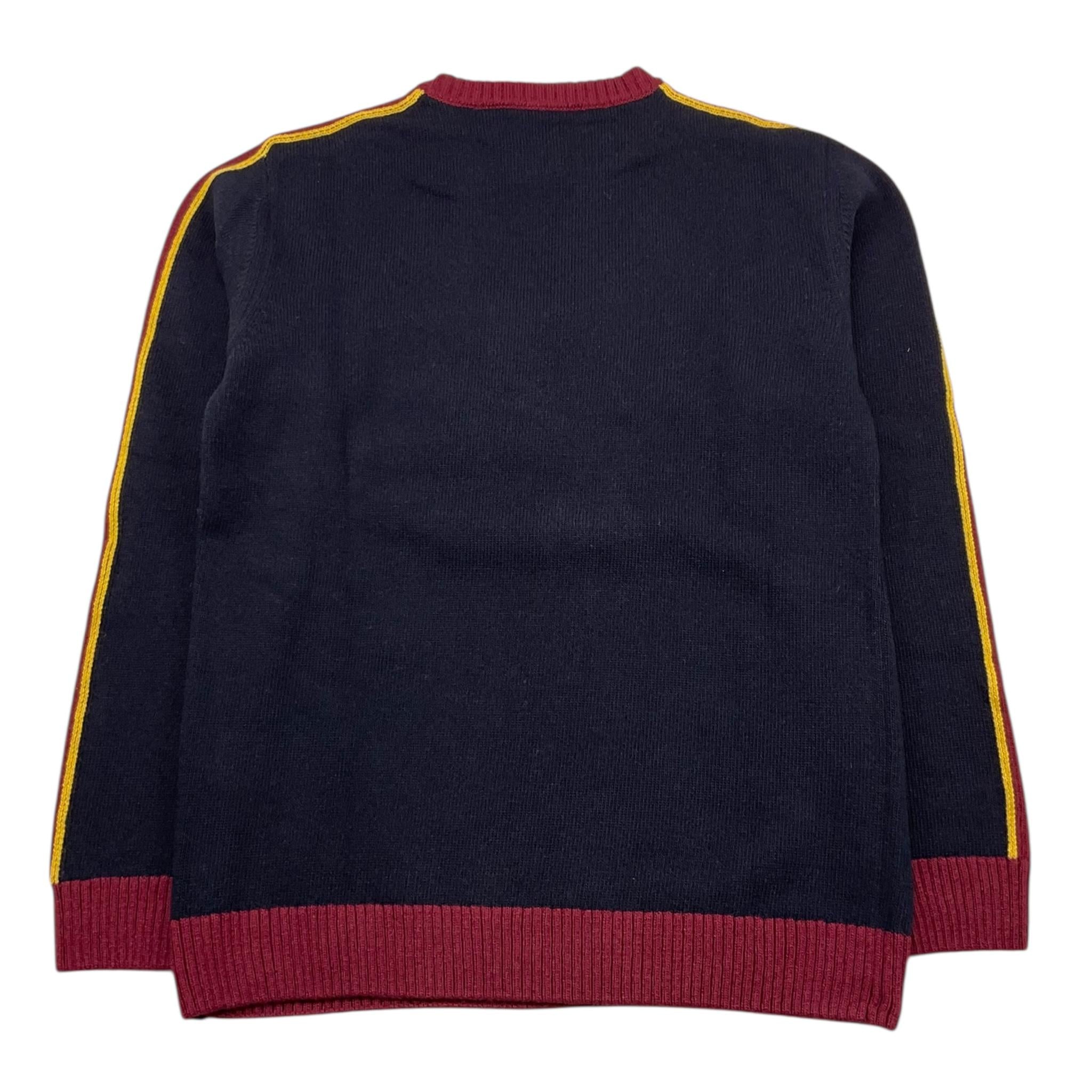 ETRO maglia girocollo tinta unita con ricami in contrasto Blu per Bambino GV9P30 BLU ETRO