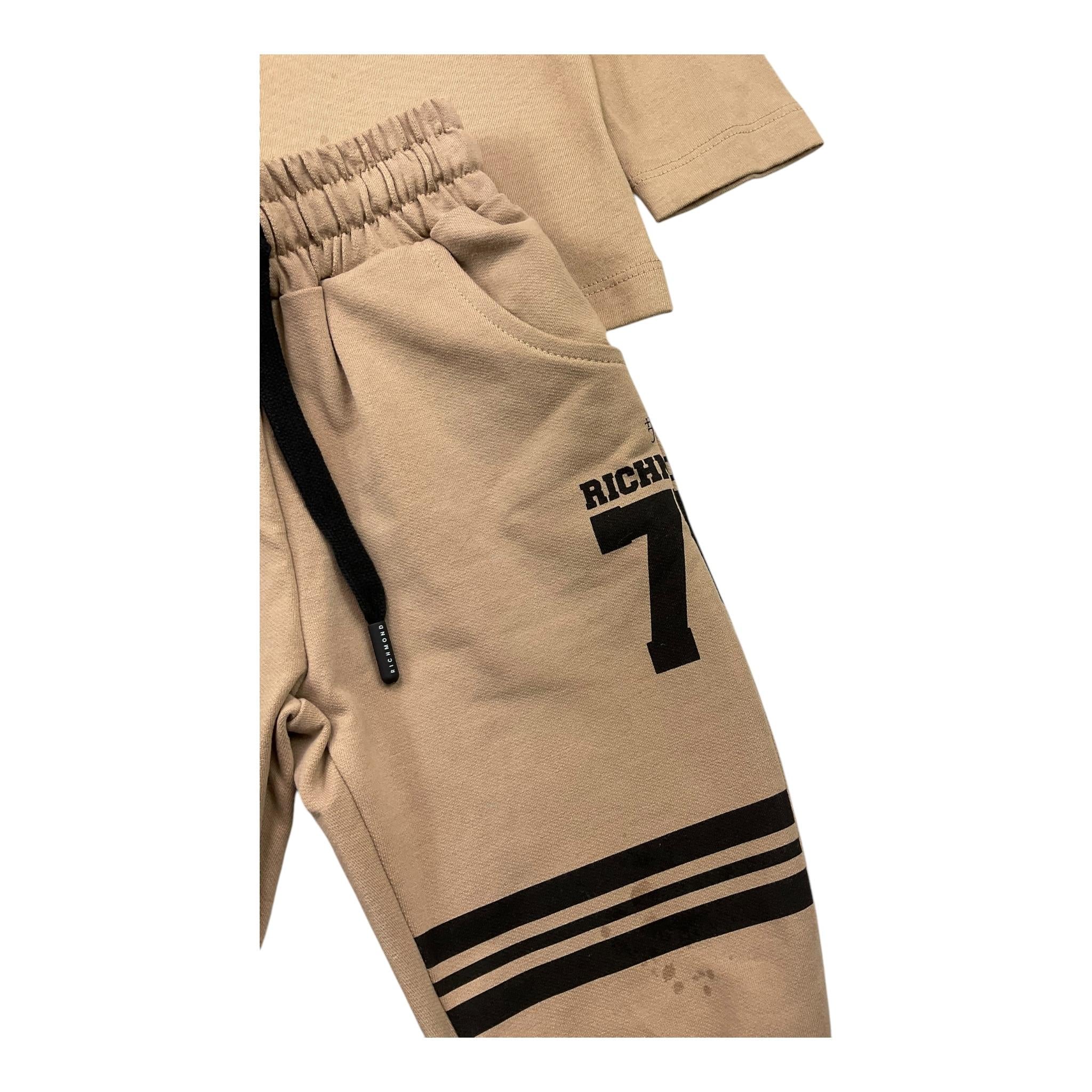 JOHN RICHMOND completo 2pz tinta unita shirt-pantalone Beige per Neonato RIA25056CJ BEIGE JOHN RICHMOND