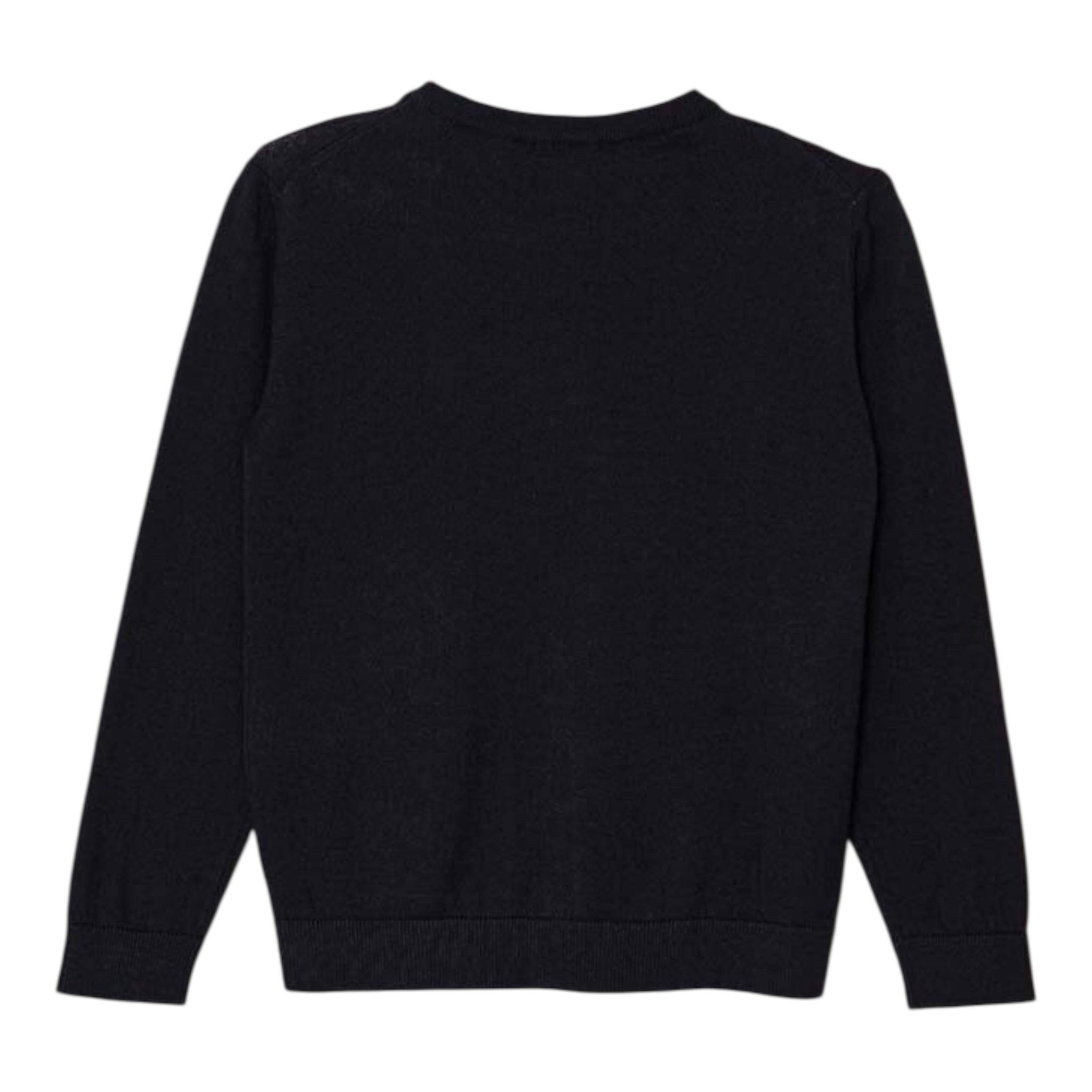 EMPORIO ARMANI maglia girocollo tinta unita con logo Blu per Bambino 8N4MA1 BLU EMPORIO ARMANI