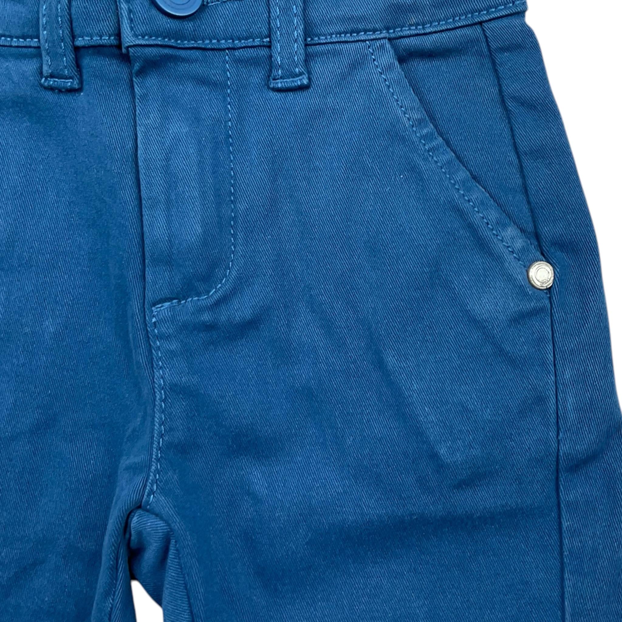 TRUSSARDI pantalone tinta unita con girovita regolabile Petrolio per Bambino TIA24033PA PETROLIO TRUSSARDI