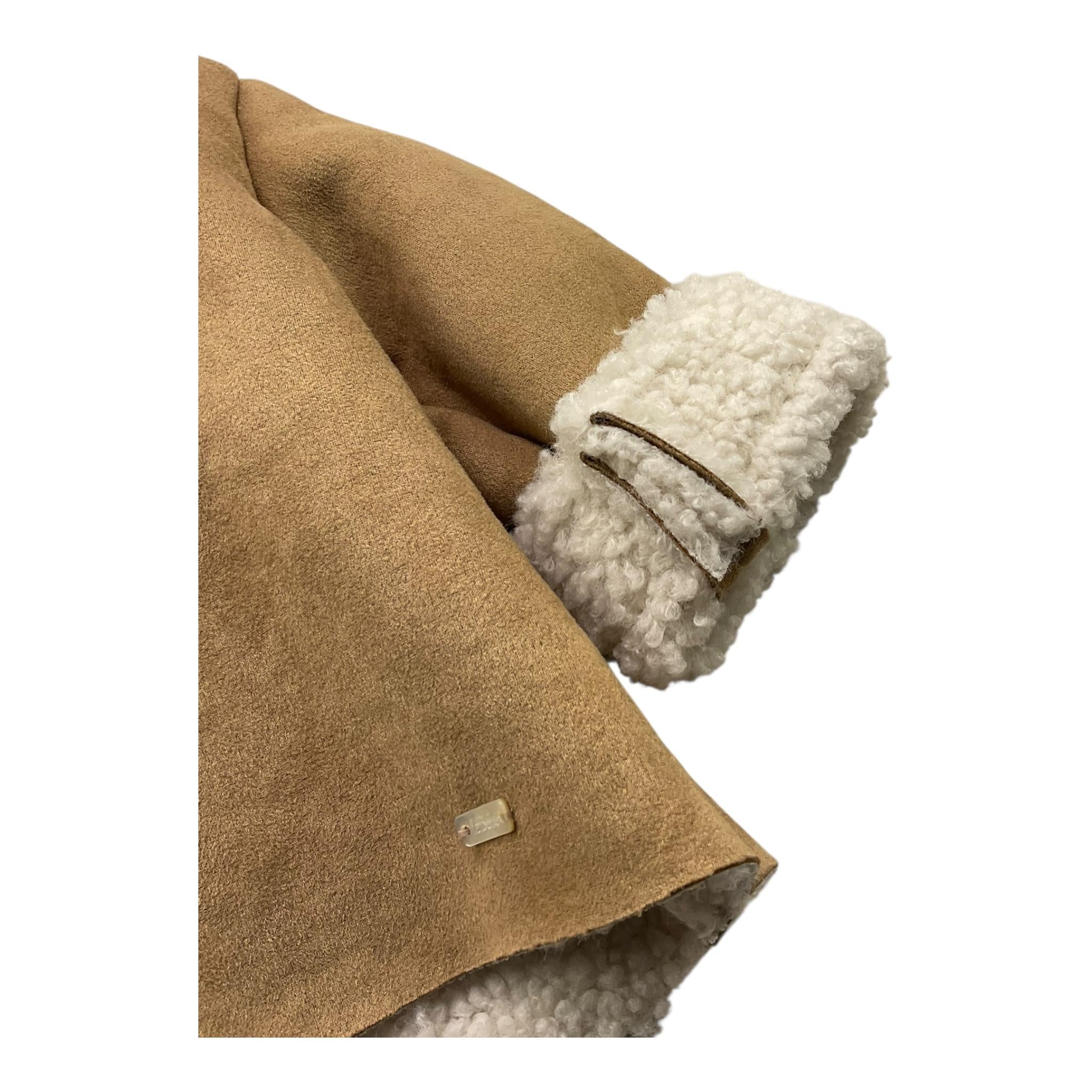 LE BEBE' giubbino tinta unita con cappuccio in camoscio Biscotto per Bambino LBB4667 BISCOTTO LE BEBE'