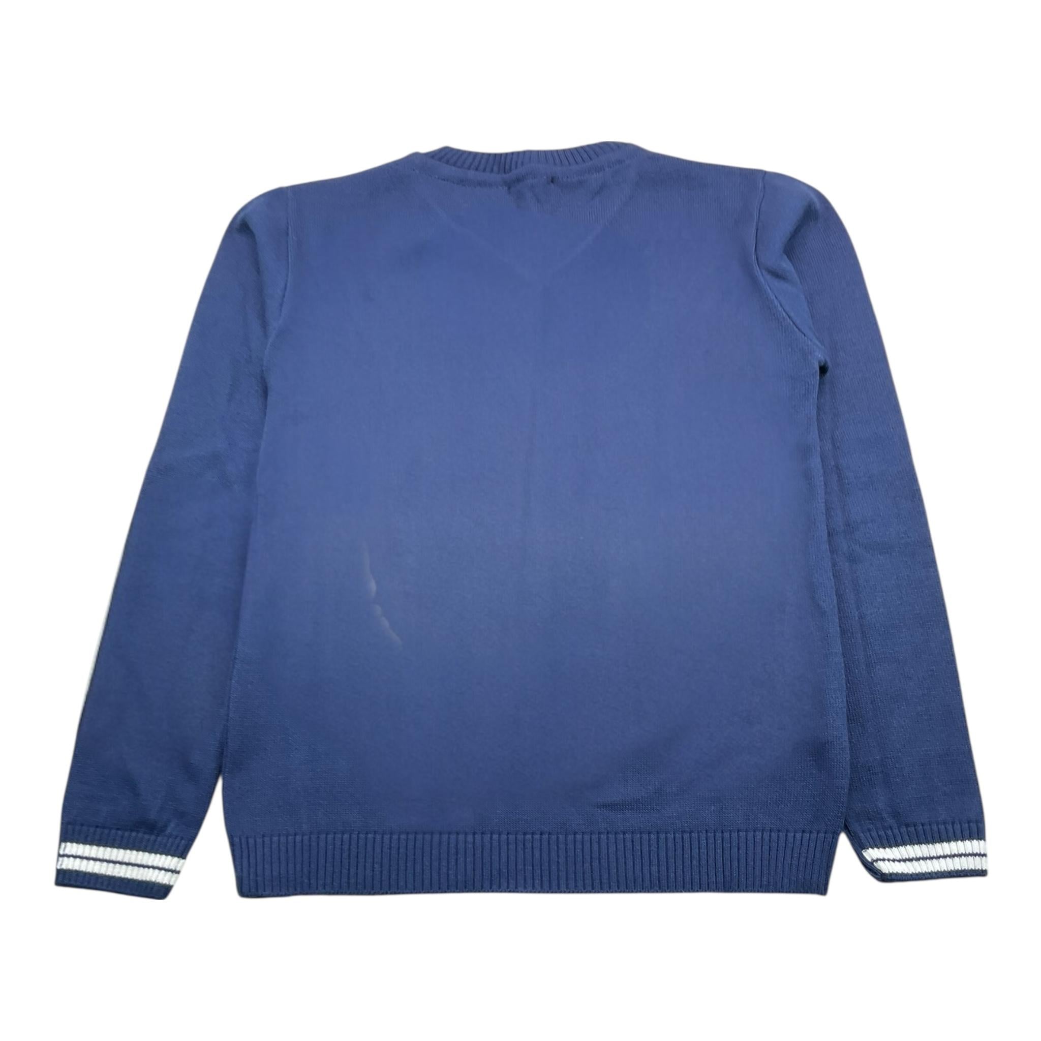 SIVIGLIA maglia girocollo tinta unita con logo Blu per Bambino SVJSW16057 BLU SIVIGLIA