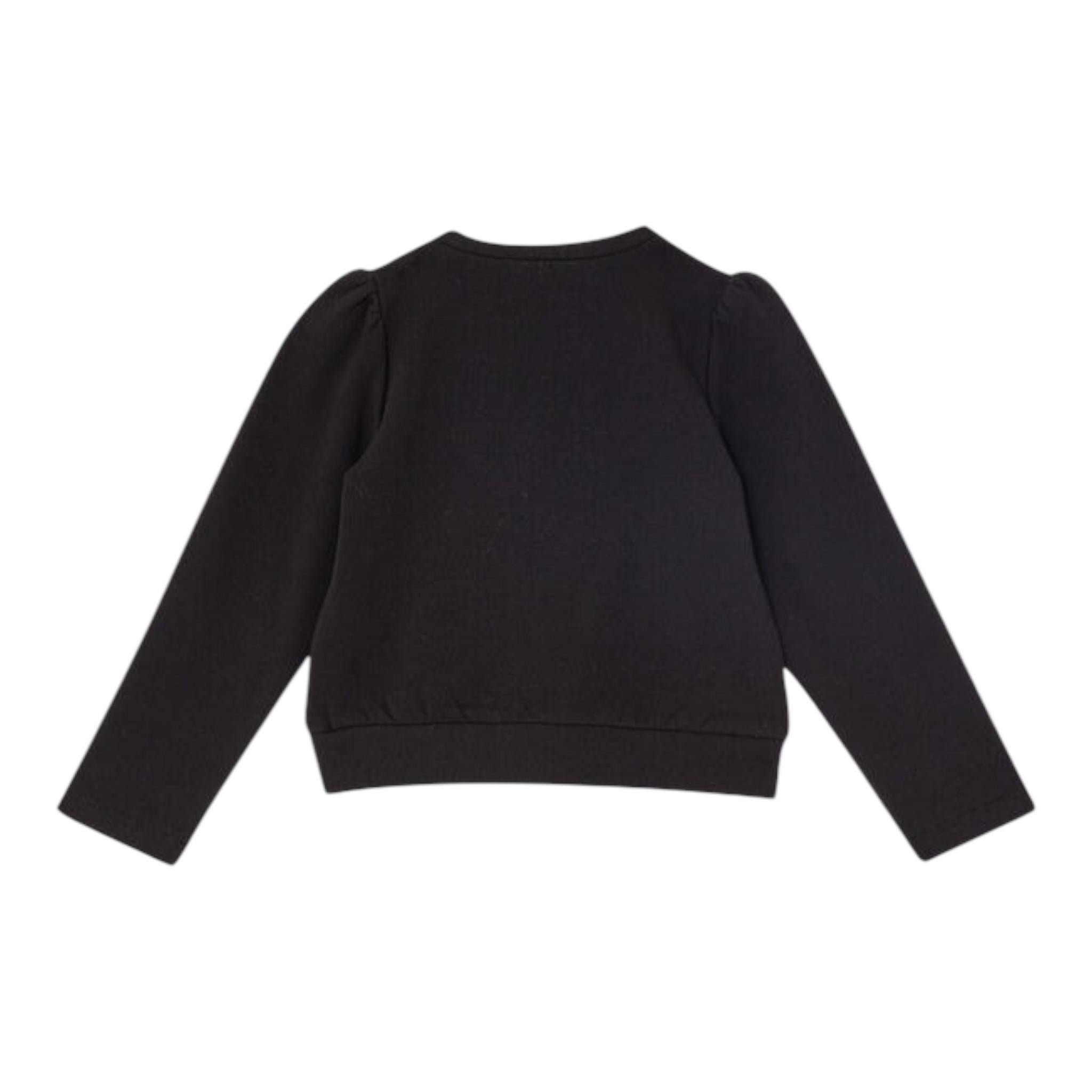 LIU JO felpa chiusa girocollo tnta unita con brillantini Nero per Neonata KF4108F0939N NERO LIU JO