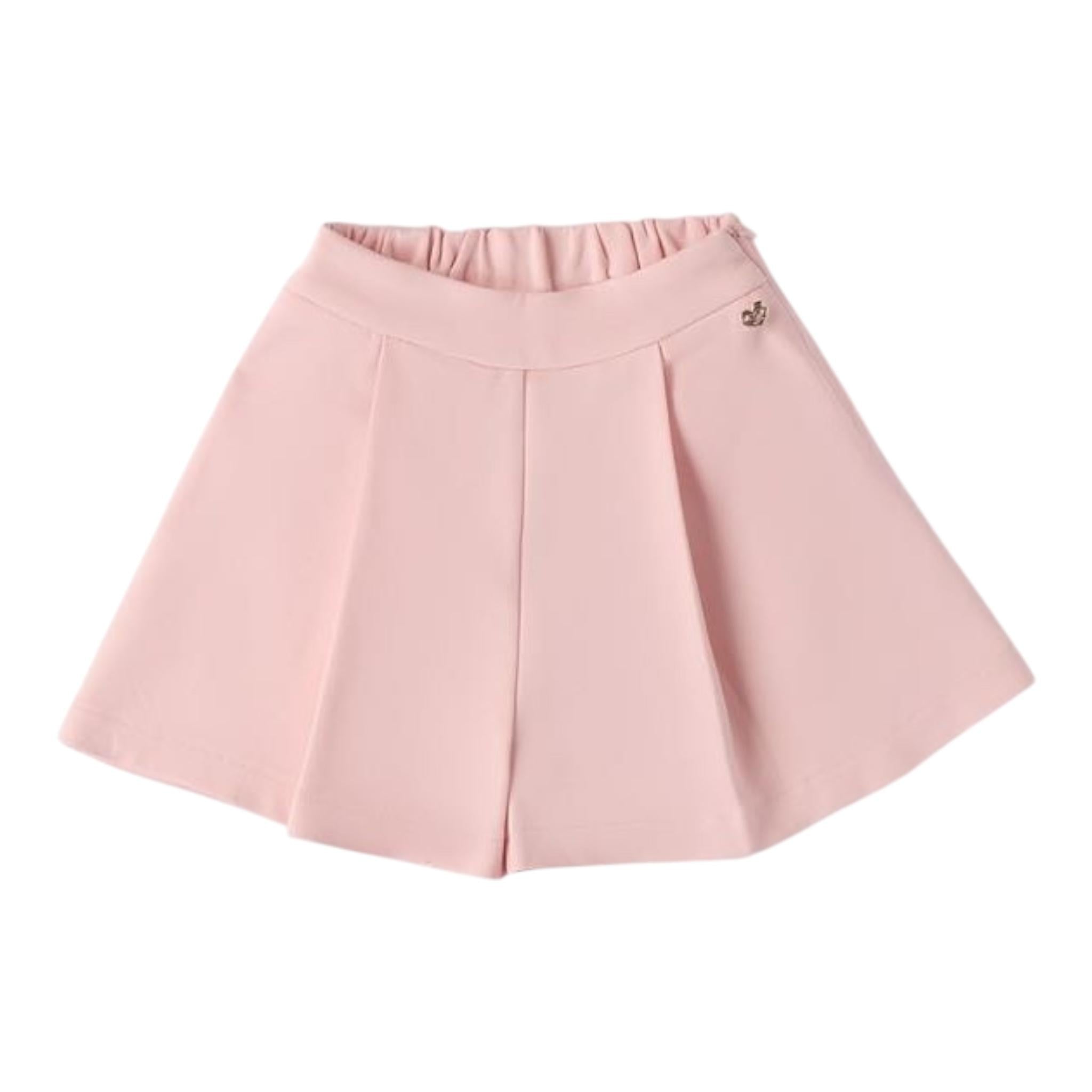 SARABANDA short tinta unita con elastico in vita Rosa per Neonata 0A256 ROSA SARABANDA