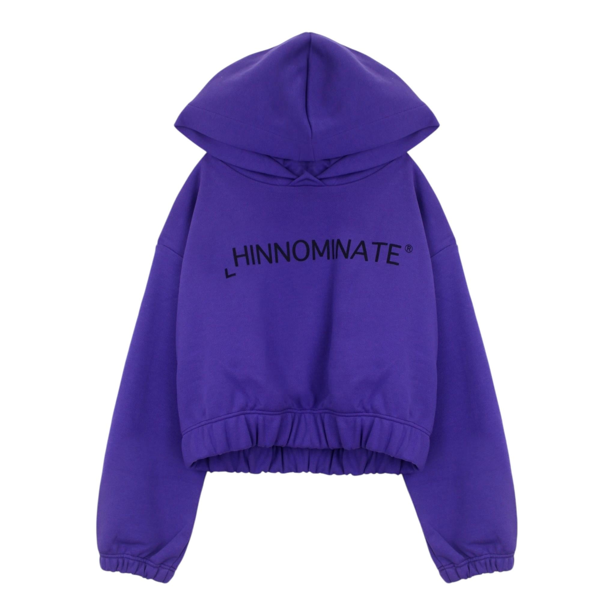 HINNOMINATE felpa chiusa tinta unita con cappuccio Viola per Bambina 2641FY00031 VIOLA HINNOMINATE