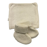 TEDDY E MINOU set cappello-babbucce tinta unita Panna per Neonato I24AC026EM634 PANNA TEDDY E MINOU