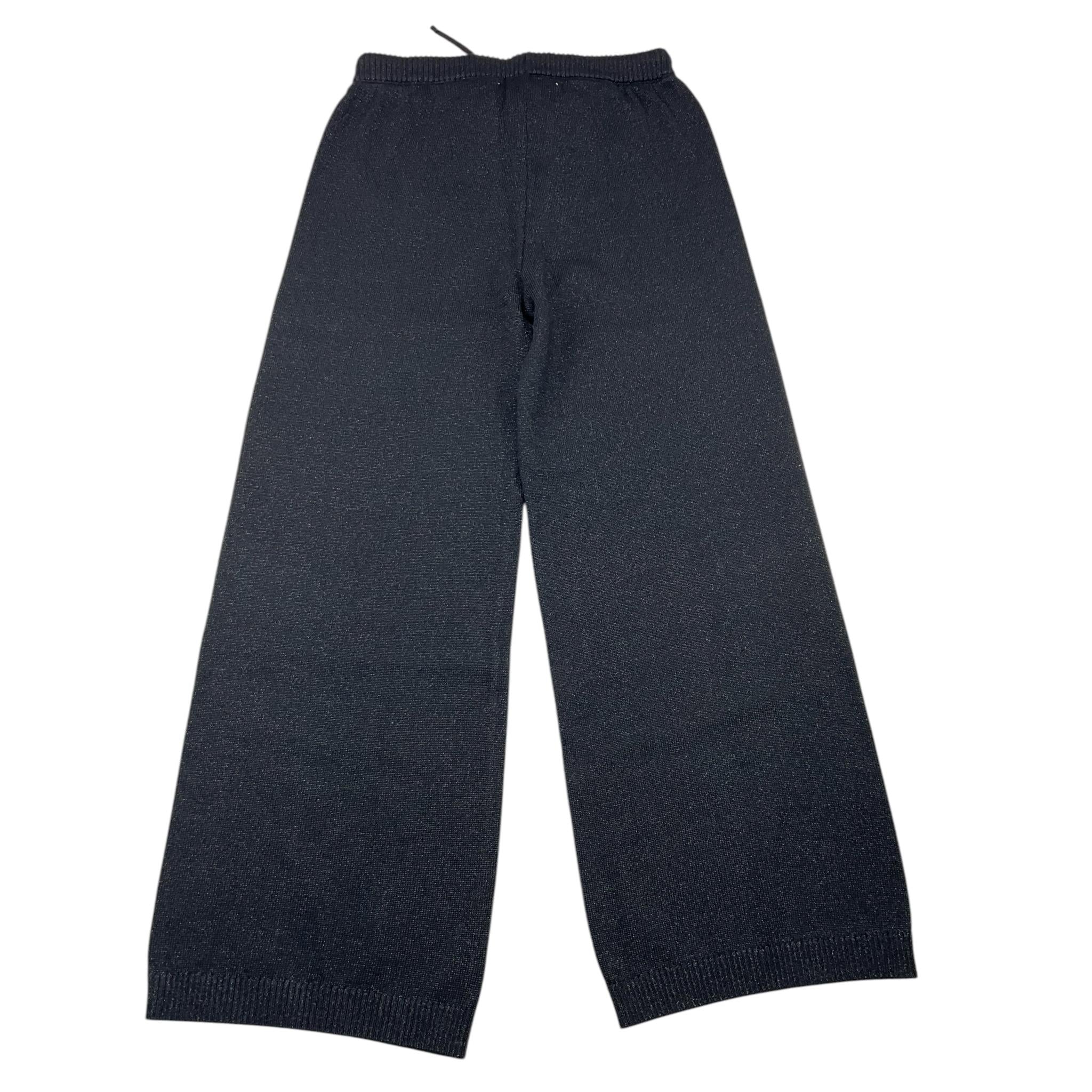 BOBOLI pantalone tinta unita modello palazzo glitterato Nero per Bambina 729356 NERO BOBOLI