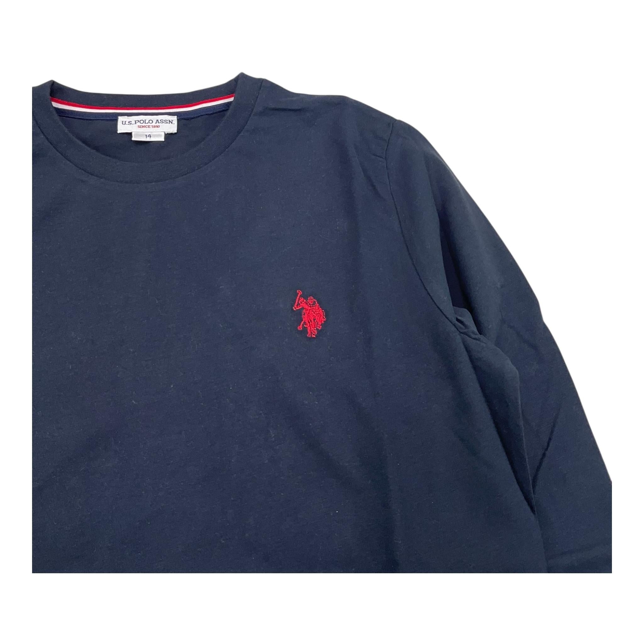 U.S. POLO ASSN shirt gircollo tinta unita Blu per Bambino 56866545 BLU U.S. POLO ASSN