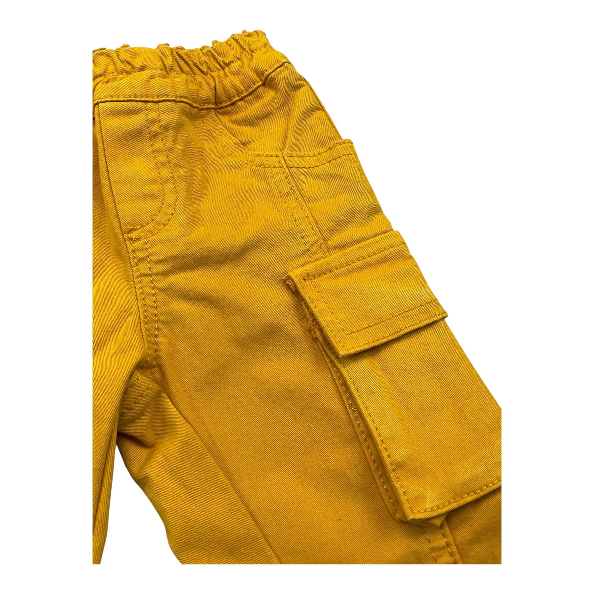 Y-CLU pantalone tinta unita con elastico in vita Giallo per Neonato BYN10758 GIALLO Y-CLU