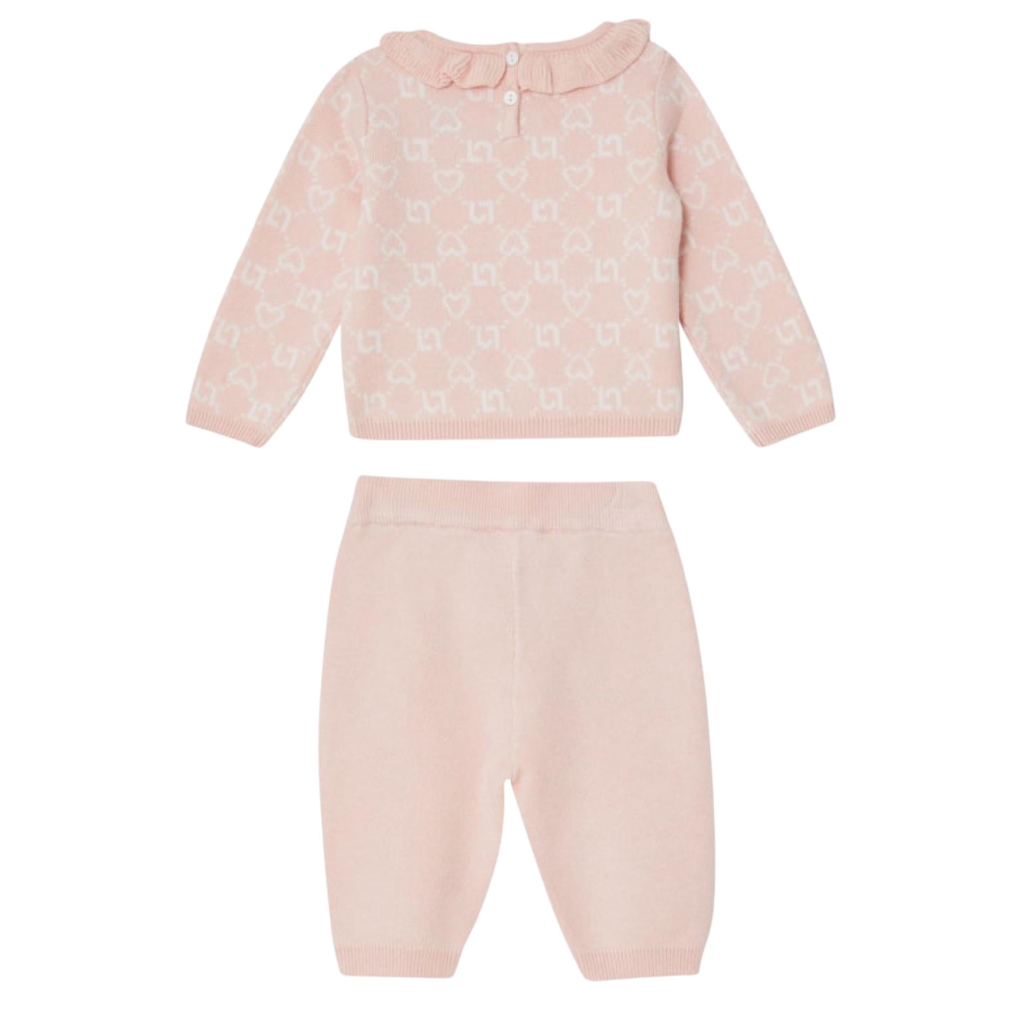 LIU JO completo 2 pezzi maglia-pantalone tinta unita Rosa per Neonata HF4009 ROSA LIU JO