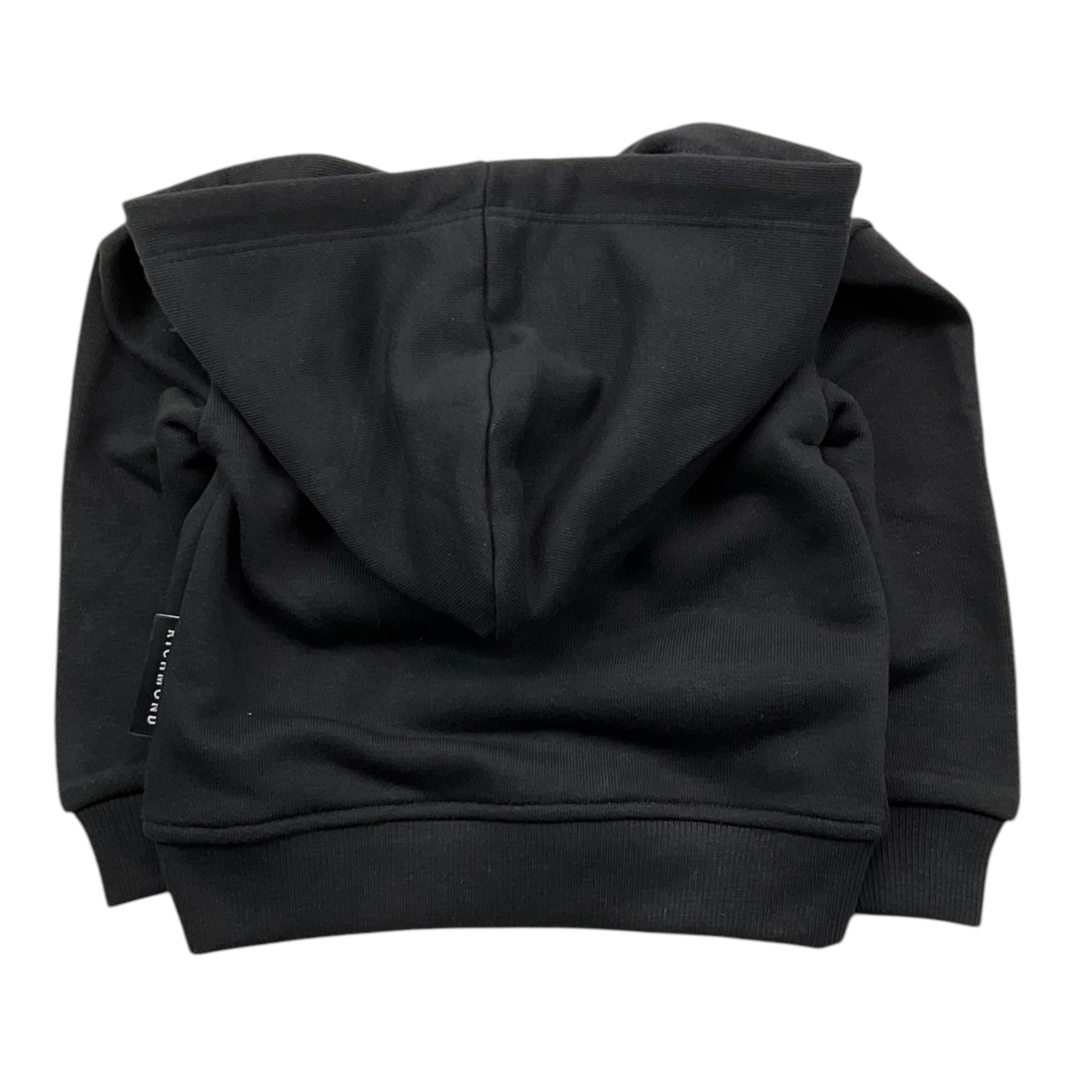 JOHN RICHMOND felpa tinta unita con zip e cappuccio Nero per Neonata RIA25025FE NERO JOHN RICHMOND